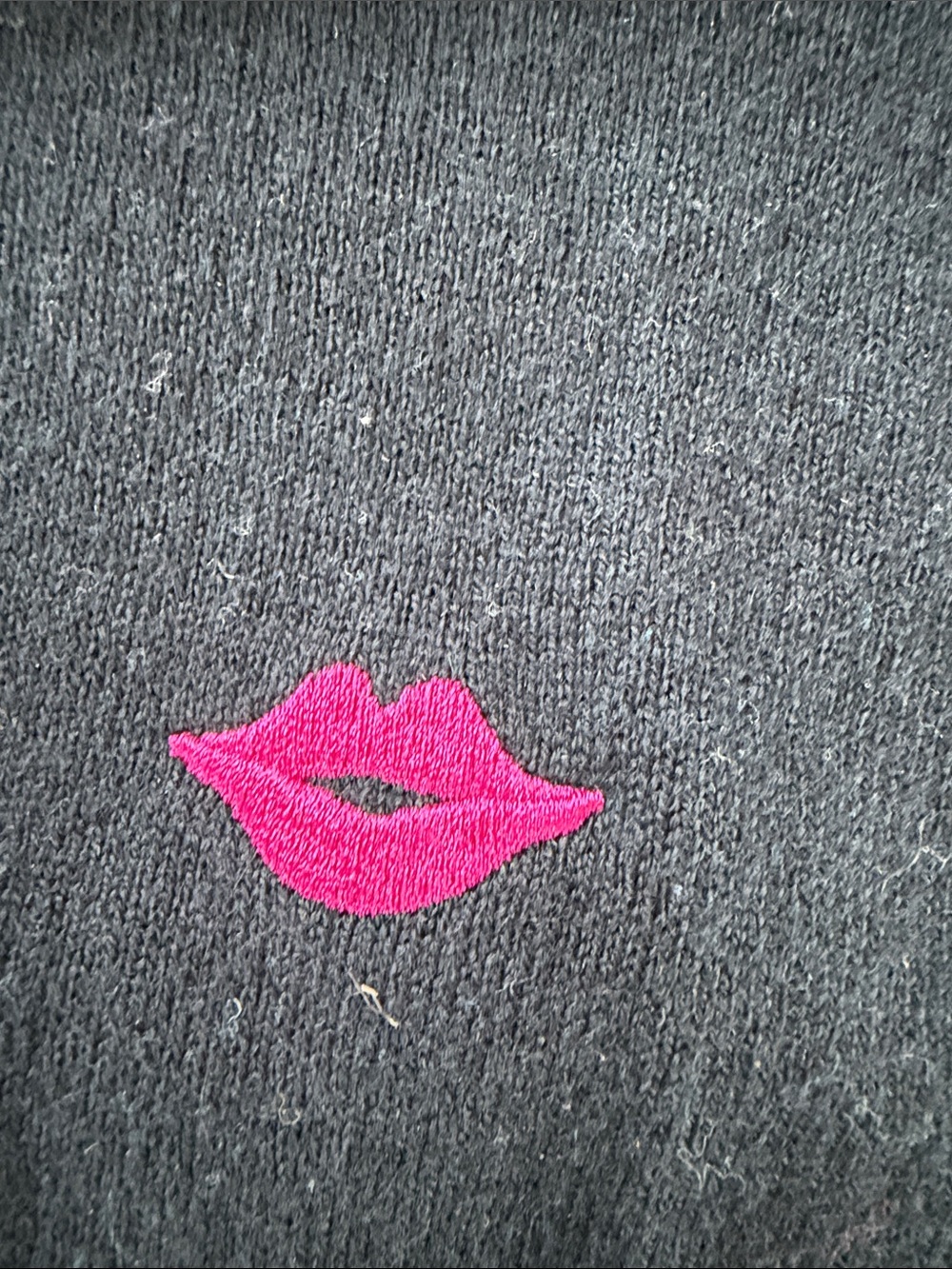 Paul Smith Black Embroidered Eye & Lip Cardigan - Picture 7 of 9